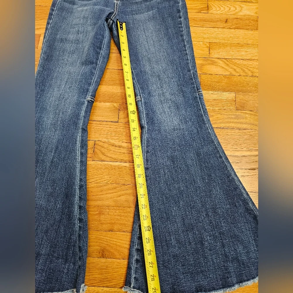 Dark Wash Flare Jeans Size M Stretch Fit